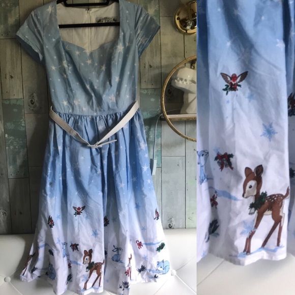 Hell bunny Winter❄️ scene. 🦌🦊⛄️ stinking cute. - Picture 1 of 1